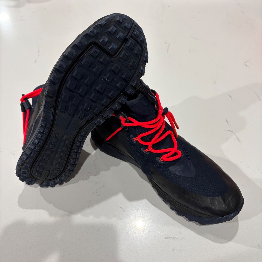 Nike Terra Sertig Boot Midnight Navy Bright Crimson 916830-400 Mens 11.5